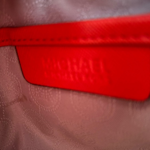 Michael Kors Hamilton Mandarin Red Satchel Bag - Picture 9 of 11